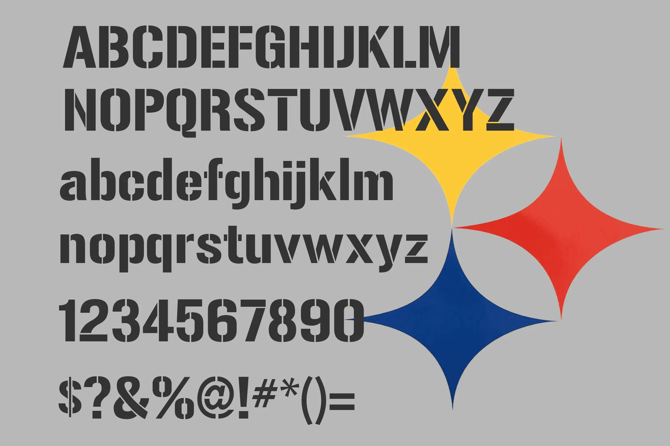 Steelers Font Preview