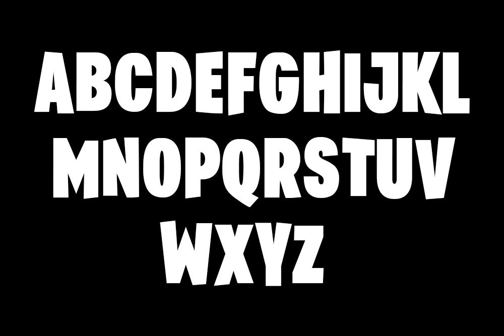 Fortnite Font Preview