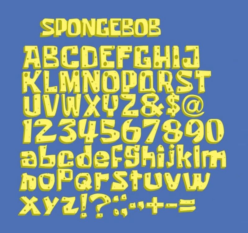 Spongebob Font Preivew