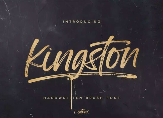 Kingston Brush Font