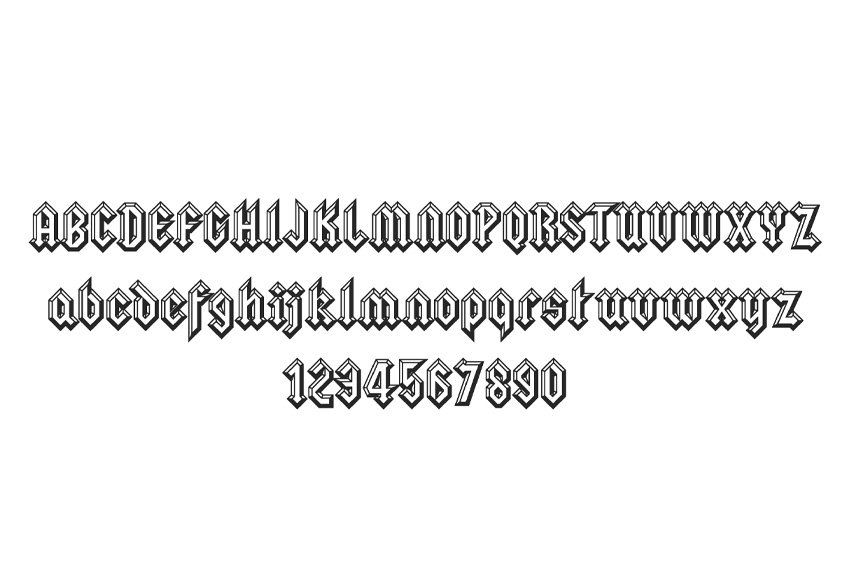 Yu Gi Oh Font preview