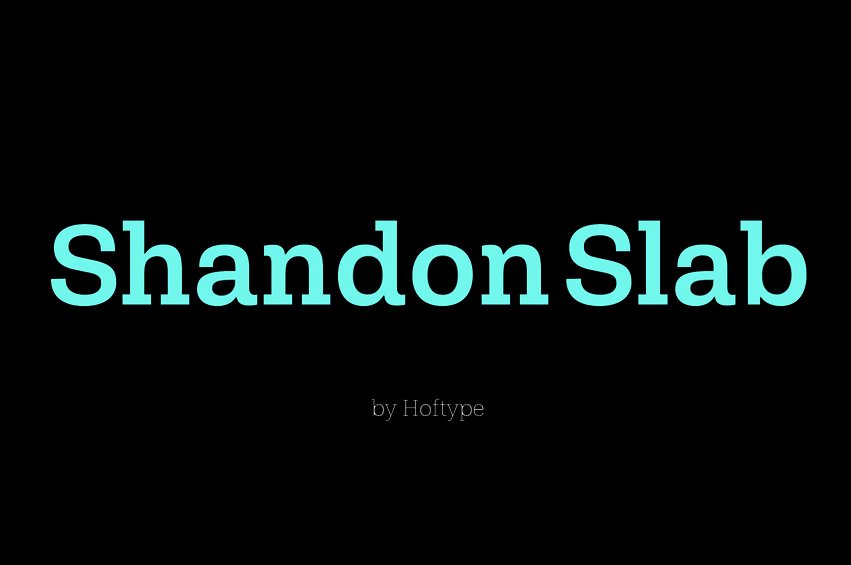 Shandon Slab Font Family