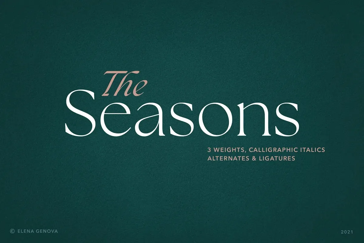 The Seasons Font
