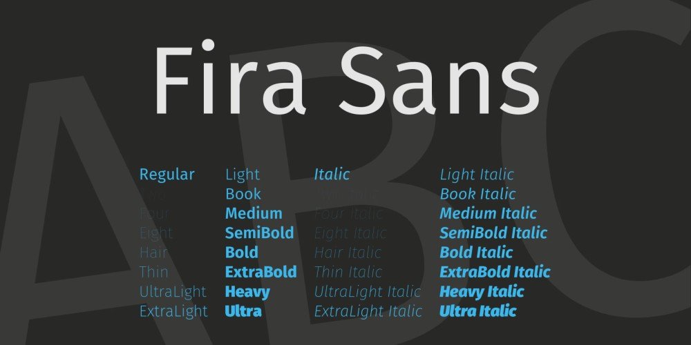 Fira Sans Font Preview