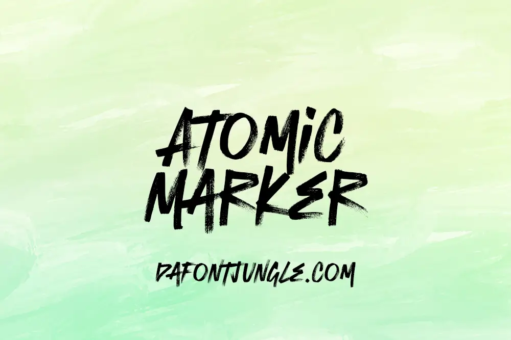 Atomic Marker Font