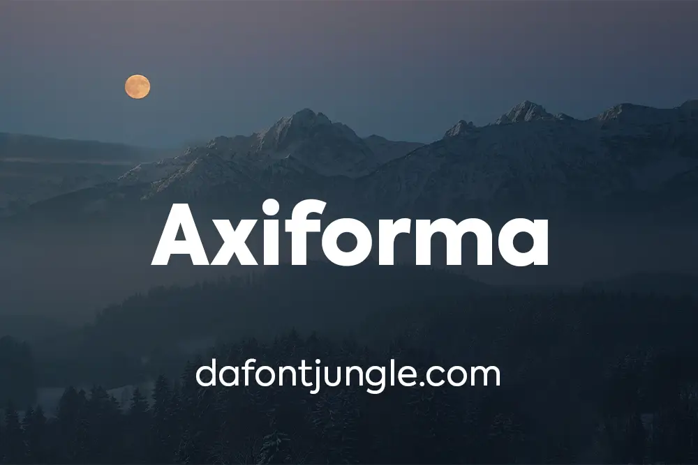 Axiforma Font