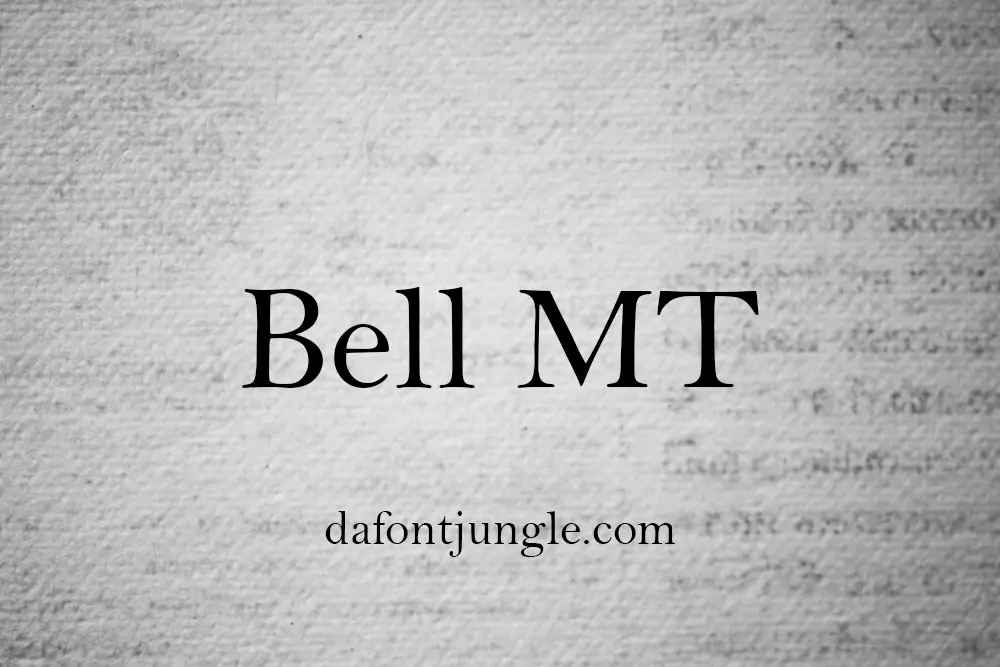 Bell MT Font