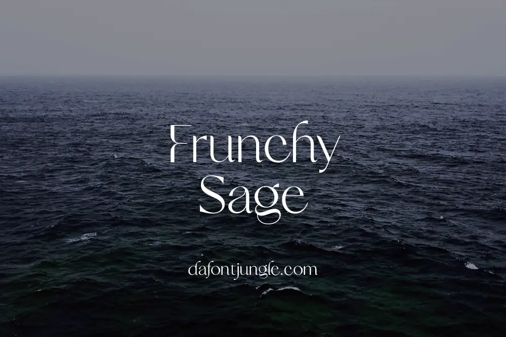 Frunchy Sage Font