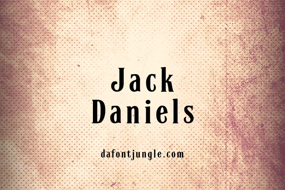 Jack Daniels Font