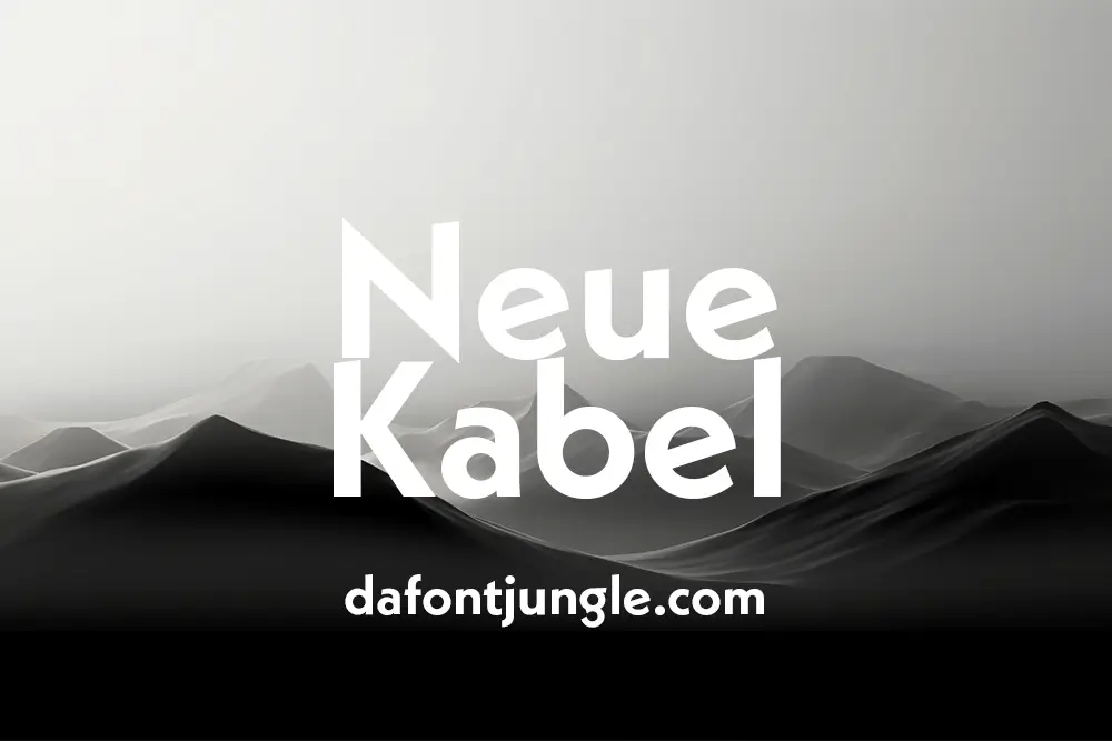 Neue Kabel Font