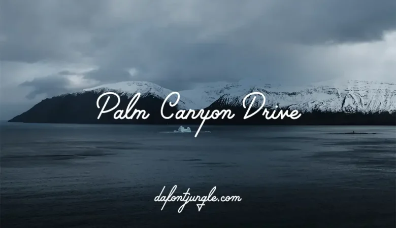 Palm Canyon Drive Font