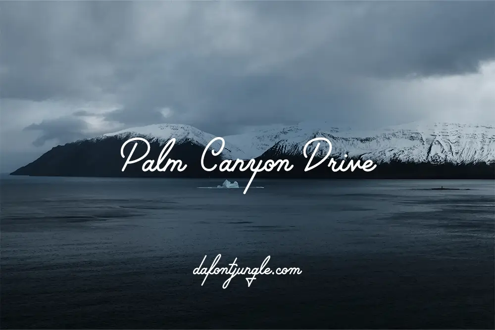 Palm Canyon Drive Font