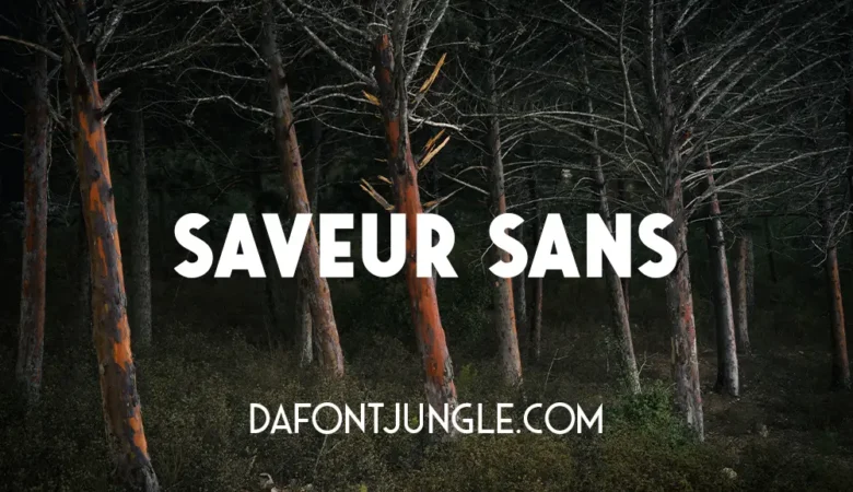 Saveur Sans Font