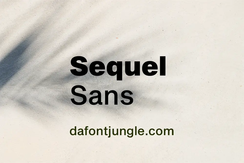 Sequel Sans Font