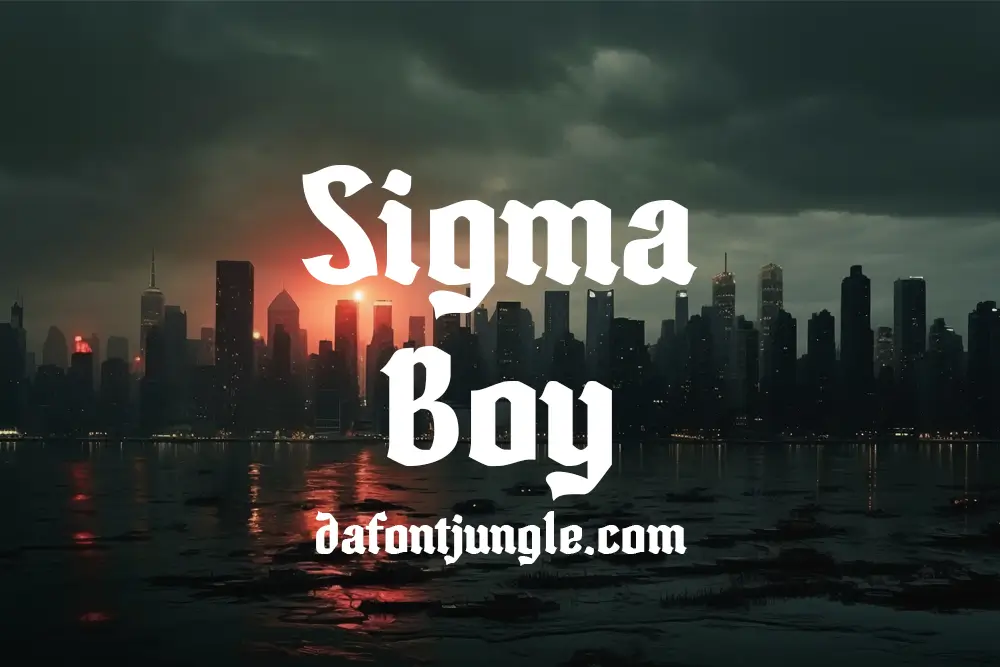 Sigma Boy Font