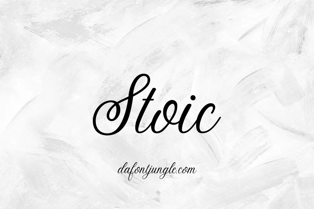 Stoic Font