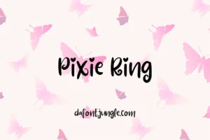 Pixie Ring Font