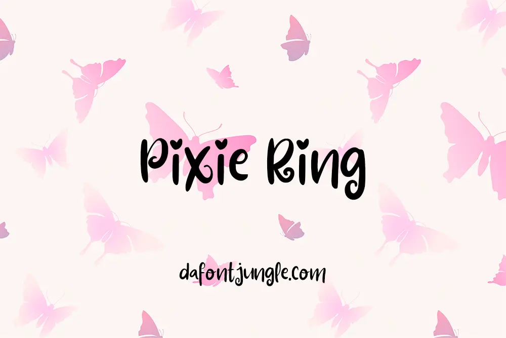 Pixie Ring Font